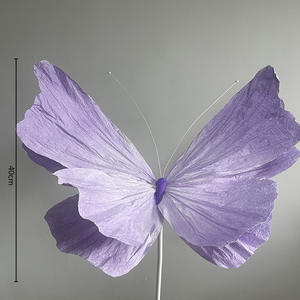 Grande <span class=keywords><strong>arte</strong></span> tridimensionale della carta della farfalla fatta a mano di gradiente per gli oggetti di scena di <span class=keywords><strong>fotografia</strong></span> della decorazione del fondo di nozze - Product Image 6