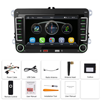 Podofo 7'' 2Din Autoradio MP5 Radio multimédia de voiture sans fil Carplay&Android Auto BT SWC pour VW/PASSAT/POLO/GOLF/Seat/Skoda ODM