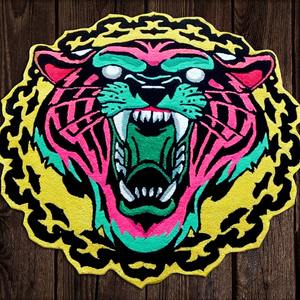 Tappeti Rotondi Personalizzati a Basso Prezzo per Soggiorno, Dropshipping, <span class=keywords><strong>Tappeto</strong></span> Grande Bianco e <span class=keywords><strong>Nero</strong></span> con Motivi Animali - Product Image 1