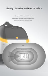 Ticari elektrikli Robot süpürgesi insansız otomatik navigasyon radar tarama zemin derin yer süpürgesi Robot dışında - Product Image 3