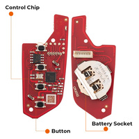 Clé télécommande universelle filaire Xhorse XKCD06EN à 4 boutons pour outil de clés VVDI, programmation professionnelle pour serruriers, clé télécommande pliable