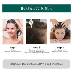 Sérum de Croissance Anti-Chute South Moon Traitement Fortifiant Anti-Casse pour Cuir Chevelu et Racines Abîmées Pommade de Soin Capillaire - Product Image 3