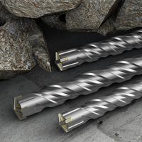 Usine en gros 40Cr SDS PLUS 110mm à 1000mm tête croisée W flûtes forets pour le forage de Construction de bâtiments en béton