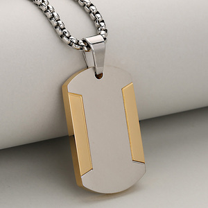 Nouvelles idées de produits : pendentif <span class=keywords><strong>en</strong></span> forme de plaque d'identité <span class=keywords><strong>pour</strong></span> <span class=keywords><strong>chien</strong></span>, vierge <span class=keywords><strong>pour</strong></span> gravure au laser, collier <span class=keywords><strong>en</strong></span> acier inoxydable, bijoux DIY tendance <span class=keywords><strong>pour</strong></span> hommes, collier hip-hop - Product Image 5