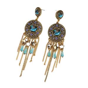 Pendientes de Plumas de Búho Estilo Bohemio, Chapados en Oro, de Aleación, Joyería de Fiesta para Mujer - Product Image 5