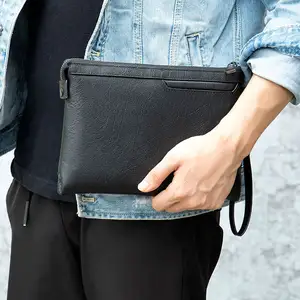Herren Geldbörsen Benutzer definierte Universal Handy Handgelenk Sport Echtes Leder Geldbörse Luxus Wrist let Woke Party Clutch Bag