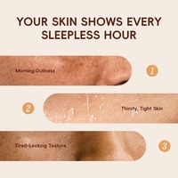 Masque de nuit au riz 3g hydratant, éclaircissant, à l'extrait de plantes, soin du visage
