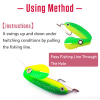 7cm/10cm pêche basse loche leurres naufrage lent bionique natation leurre pêche trucs Simulation doux appât lumineux