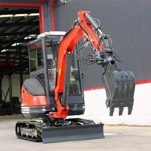 Mini-excavatrice sur chenilles de 3,5 tonnes, moteur Cummins, haute efficacité, compacte, pour usage domestique, projets de bricolage en extérieur, piscine, multifonctionnelle, avec tarière et ripper - Product Image 3