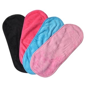 Tampons de démaquillage carrés roses réutilisables et écologiques personnalisés de marque privée 100% tissu de sac à linge lavable biologique - Product Image 2