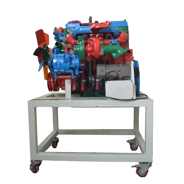 SECTIONAL CUT 4 CYLINDER DIESEL ENGINE DEMONSTRATION PACKAGE ENGINE TRAINING MODEL DIDACTIC EQUIPMENT