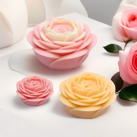 Collection Camellia : Moules en silicone pour la fabrication artisanale de bougies, de savons, de résine époxy et d'ornements de bureau