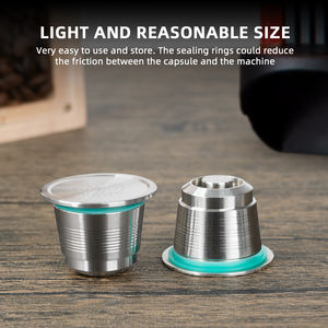 Juego <span class=keywords><strong>de</strong></span> 1 cápsula <span class=keywords><strong>de</strong></span> café recargable <span class=keywords><strong>de</strong></span> acero inoxidable con martillo <span class=keywords><strong>de</strong></span> doble cara Compatible con el modelo original <span class=keywords><strong>de</strong></span> <span class=keywords><strong>Nespresso</strong></span> - Product Image 5