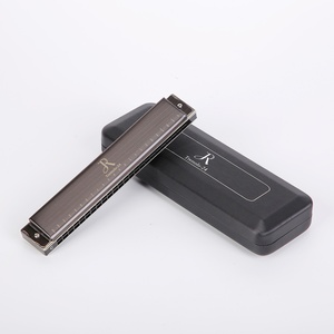 Chuyên Nghiệp 24-Lỗ Thép Tremolo <span class=keywords><strong>Harmonica</strong></span> Key C-Bền Chống Gỉ <span class=keywords><strong>Reeds</strong></span> Với Trường Hợp Khó Khăn & Vải Bao Bì Cho Các Nhạc sĩ - Product Image 2