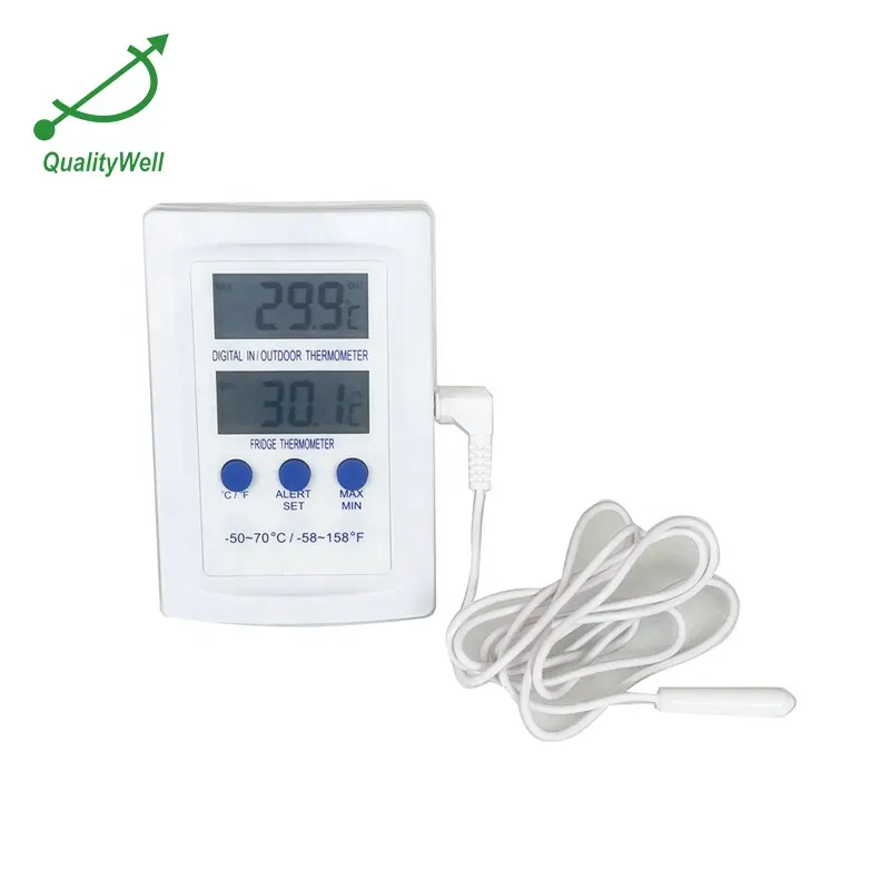 Digital indoor/outdoor/fridge Thermometer Wall mounted stand magnet adsorption installation