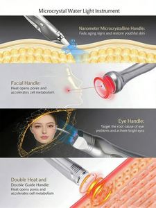 Appareil de thérapie par micro-courant professionnel 2026 avec écran tactile multifonctionnel, en ABS, pour soins de la peau à la lumière cristalline et à la seringue d'eau - Product Image 2