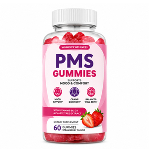 Gummies PMS OEM/ODM : Complément de Soulagement des Douleurs Menstruelles, Équilibre Hormonal Féminin, Bonbons Gommeux Faible en Gras, Soutien Immunitaire, Certifié GMP - Product Image 1