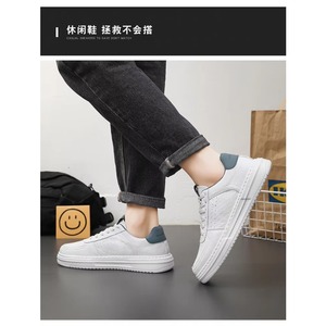 Zapatillas Deportivas Casuales para Hombre, Diseño Simple, Juveniles, Transpirables, con Plataforma Suave, Suela de TPU, Zapatillas de Moda - Product Image 3