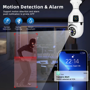 Hongnaer Indoor Wireless E27 Bulb Surveil Security PTZ <strong>Camera</strong> Towell 8MP 4K Dual Lens Smart WiFi 360 Degree CCTV Bulb <strong>Camera</strong> - Product Image 6
