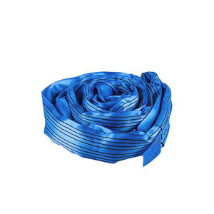 JIAWEI CE認証取得済み 高強度ポリエステル製 8000kg ブルー エンドレスラウンドスリングリフティングストラップ 安全率5:1～7:1 - Product Image 5