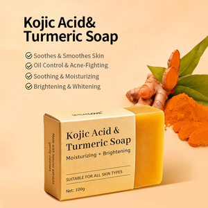 Private Label Custom Brightening Refreshing Organic Bath Body Face Skin Care Bath <strong>Soap</strong> Wholesale Facial Kojic Turmeric <strong>Soap</strong> - Product Image 5