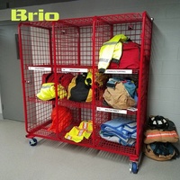 BRIO Vente directe usine Clôture de sécurité pour pompiers en treillis métallique à double niveau, autoportante, thermolaquée, écologique, pour stockage ouvert