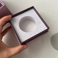 Grand ensemble de deux pièces de pots de bougie parfumés rigides blancs de luxe personnalisés boîtes d'emballage cadeau en carton avec insertion de logo pour bougies