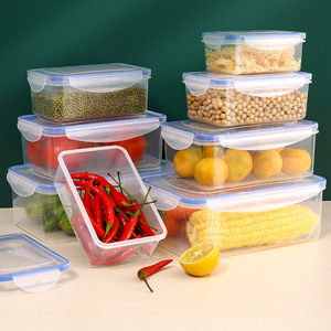 Conteneur de stockage alimentaire rectangulaire, résistant à la chaleur, compatible micro-ondes, boîte à lunch en plastique pour la cuisine, le réfrigérateur et les fruits, offrant de nombreux avantages - Product Image 5