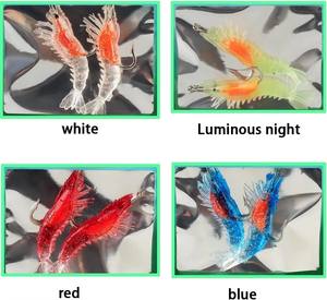 Appât artificiel <span class=keywords><strong>souple</strong></span> en forme de crevette Alpha PVC réaliste, appât bionique qui brille dans le noir pour la pêche à la basse et à la truite - Product Image 5