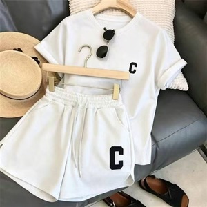Conjunto de 2 Piezas para Mujer, Verano 2026, Shorts Deportivos Holgados, Estilo Casual para Estudiantes, Ropa Moderna al por Mayor - Product Image 2
