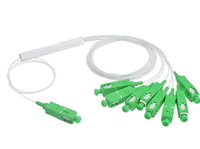 Répartiteur Fibre Optique Tube Acier Type Module Mini Monomode PLC Splitter 1x2 1x4 1x8 1x16 Connecteur SC APC 1.5m Pigtail