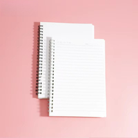 Carnet de notes à spirale vierge pour sublimation, couverture en papier blanc format A4 A5, en stock