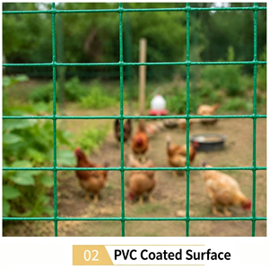 Grillage soudé plastifié PVC pour l'aquaculture, clôture en treillis rigide pour enclos à poulets - Product Image 5