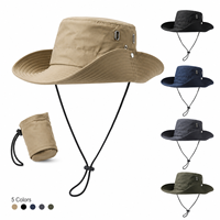 Chapeau de pêcheur à large bord DTF personnalisé avec logo, unisexe, pour l'extérieur, protection solaire estivale, imperméable