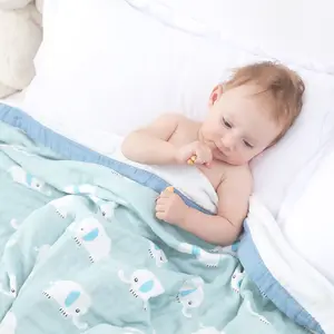 Mousseline Swaddle Baby Dekens 100% Katoenen Inbakdoek Voor Pasgeboren Kinderen Kinderen Beddeken