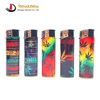 Briquet à gaz électrique rechargeable Dongyi 2025 OEM 82mm, personnalisable avec logo, pour cigares et cigarettes