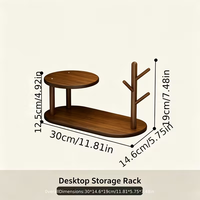Plateau en bois, étagère de présentation en bois pour ranger les parfums, les clés, les cosmétiques, plateau de présentation de bijoux en bois, support à clés et téléphone portable en bois