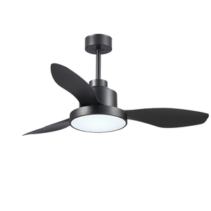 2024 mới niêm yết nhà thiết kế 100% động cơ đồng chất lượng cao 220V làm mát hiện đại trang trí màu đen 48 inch quạt trần với ánh sáng - Product Image 2