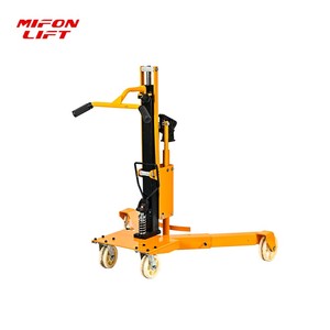 รถยกถังไฮดรอลิกแบบแมนนวล MIFONLIFT รับน้ำหนัก 300 กก. พร้อมที่หนีบแบบปากนกอินทรี ขนาด 200 ลิตร สำหรับยกถังเหล็กและถังพลาสติก - Product Image 4