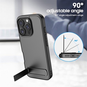 เคสโทรศัพท์มือถือโลหะสีดำผิวด้านมีแม่เหล็กชาร์จไร้สายดีไซน์หรูหรา - Product Image 6