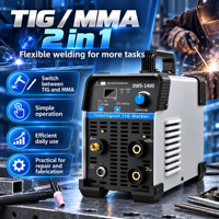 Nouvelle machine à souder OBO 2 en 1 TIG MMA 220V 140A DC IGBT Inverter avec affichage numérique DWS-1400 portable pour l'arc à l'argon et l'acier inoxydable 60%