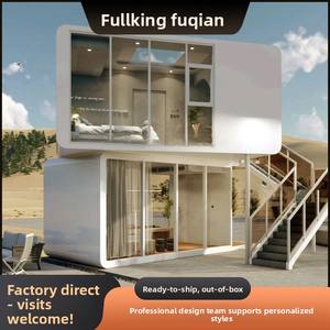 Jalan Komersial Pasar Malam Jalan Selebriti Internet Rumah Kapsul Mobile Desain Modern Aluminium Penerbangan Fluorokarbon - Product Image 6