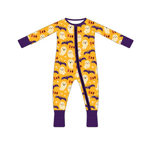 <span class=keywords><strong>Ropa</strong></span> de bebé de bambú ecológica para <span class=keywords><strong>Halloween</strong></span>, mono con cremallera y <span class=keywords><strong>ropa</strong></span> de dormir, pijamas al por mayor - Product Image 2