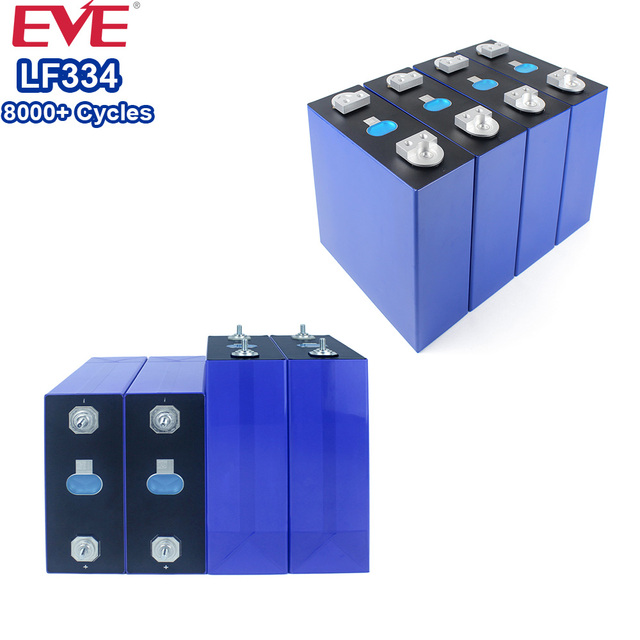 2026 Factory EVE LF334 3.2v 334ah 1078wh LFP Lifepo4 Cells Grade A Lithium Battery Cells 3C 8000 CYCLES for EV RV Home Energy