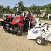 Nouvelle machine de nettoyage de sable tractée par tracteur hydraulique, à moteur diesel, pour la plage, modèle Handsomer 1000/LFX-100 7000/h