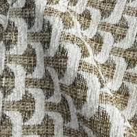 Tissu Jacquard Chenille Haut de Gamme à Faible MOQ, Vente en Gros Directe Usine, Tissu Textile Tissé pour Meubles, Couleur Neutre Élégante