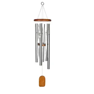 Campanas <span class=keywords><strong>de</strong></span> Viento Colgantes <span class=keywords><strong>de</strong></span> Metal <span class=keywords><strong>de</strong></span> 6 Tubos, Económicas, para Regalo, Decoración Interior y Exterior del Hogar y Jardín - Product Image 1