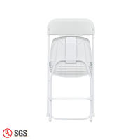 Prix de gros Chaises pliantes blanches pour l'extérieur Fête de camping Chaise pliante en plastique portable pour manger