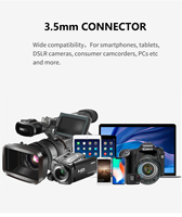 Microphones BOYA By-M1 Microphones compacts pour smartphone, appareil photo reflex numérique, microphones cravate pour iPhone Android Samsung Sony Nikon