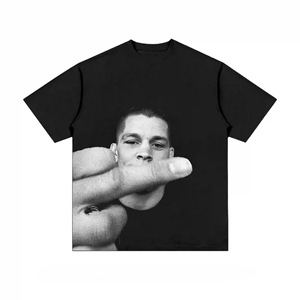 Custom Heavy Weight TShirt DTG Sreen Print T-shirt Cotton <b>Short</b> <b>Sleeve</b> t Shirt for Men Boxy Graphic Oversize - Product Image 2